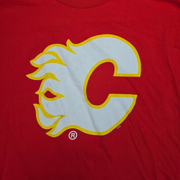 Lindholm 28 Calgary Flames‎ NHL T-Shirt Hockey Jersey Red Mens Large L - Picture 3 of 6